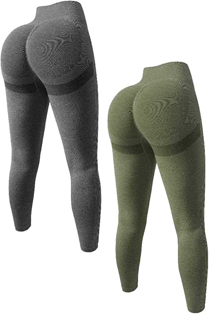 OQQ Women's 2 Piece High Waist Workout Butt Lifting Leggings Tummy Control  Ruched Booty Smile Yoga Pants : : Clothing, Shoes & Accessories