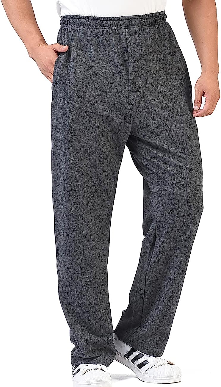Zoulee Men's Casual Cotton Jogger Sweatpants Zipper Front Pants :  : Clothing, Shoes & Accessories