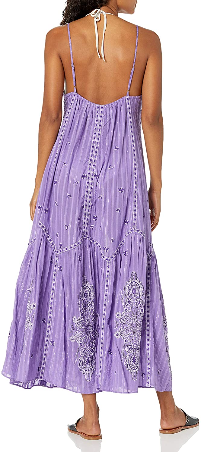Ramy Brook Women's Taryn Sleeveless Maxi Dress with Embroidery | eBay