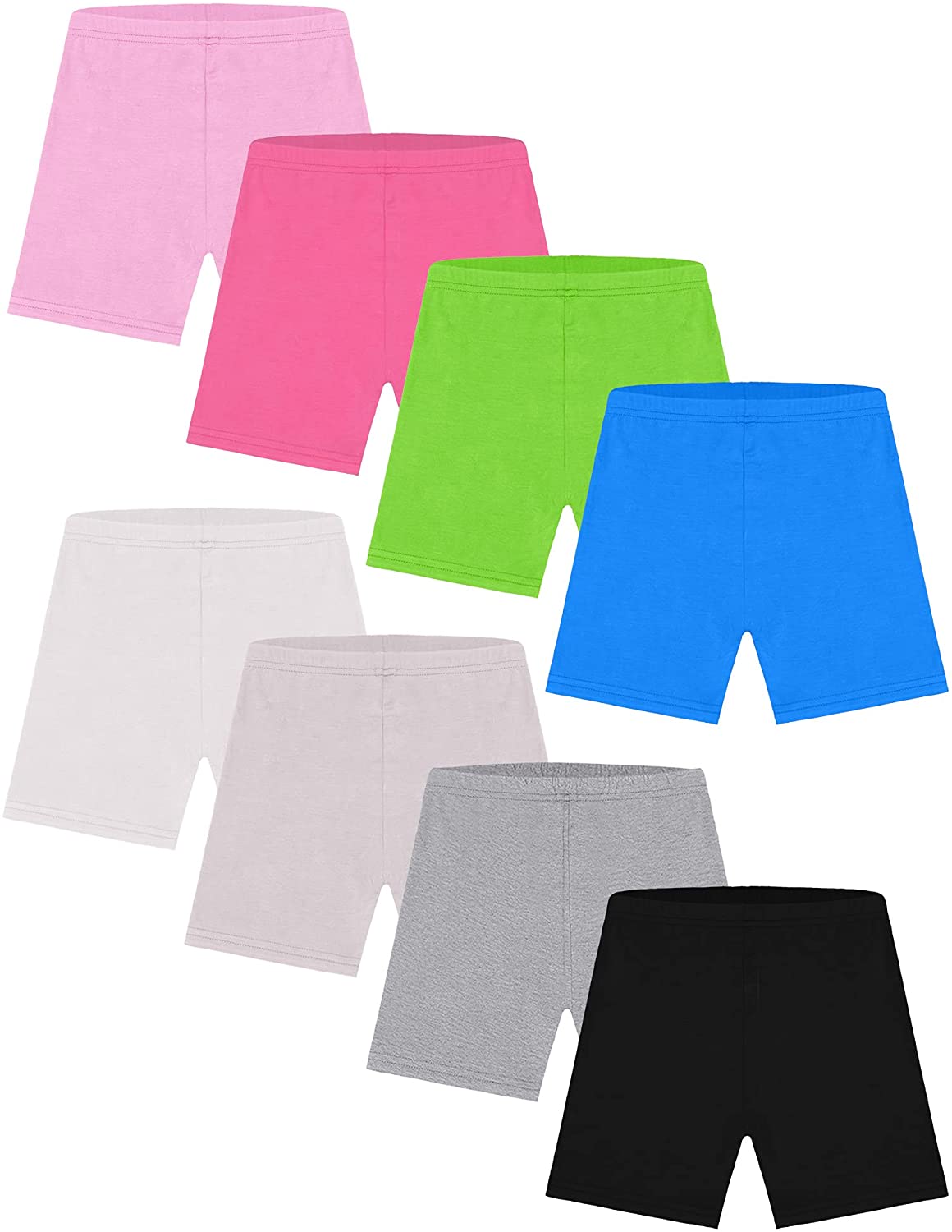  Resinta 8 Pack Toddlers Girls Shorts Dance Shorts Bike Short  Breathable and Safety 8 Color Black: Clothing, Shoes & Jewelry