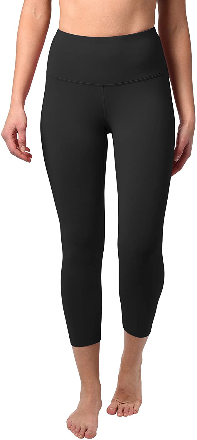  90 Degree By Reflex High Waist Power Flex Tummy Control Leggings  - Heather Charcoal - Small : Clothing, Shoes & Jewelry