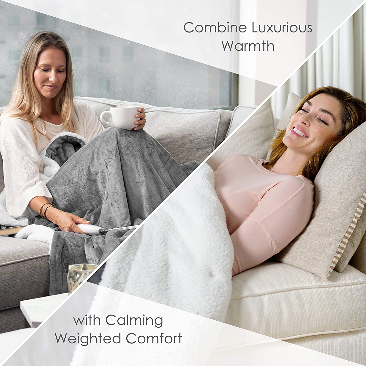 Pure Enrichment WeightedWarmth - 2-in-1 Original Heated Weighted