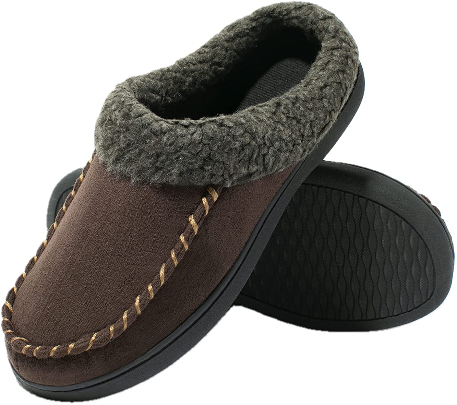 mens warm fuzzy slippers