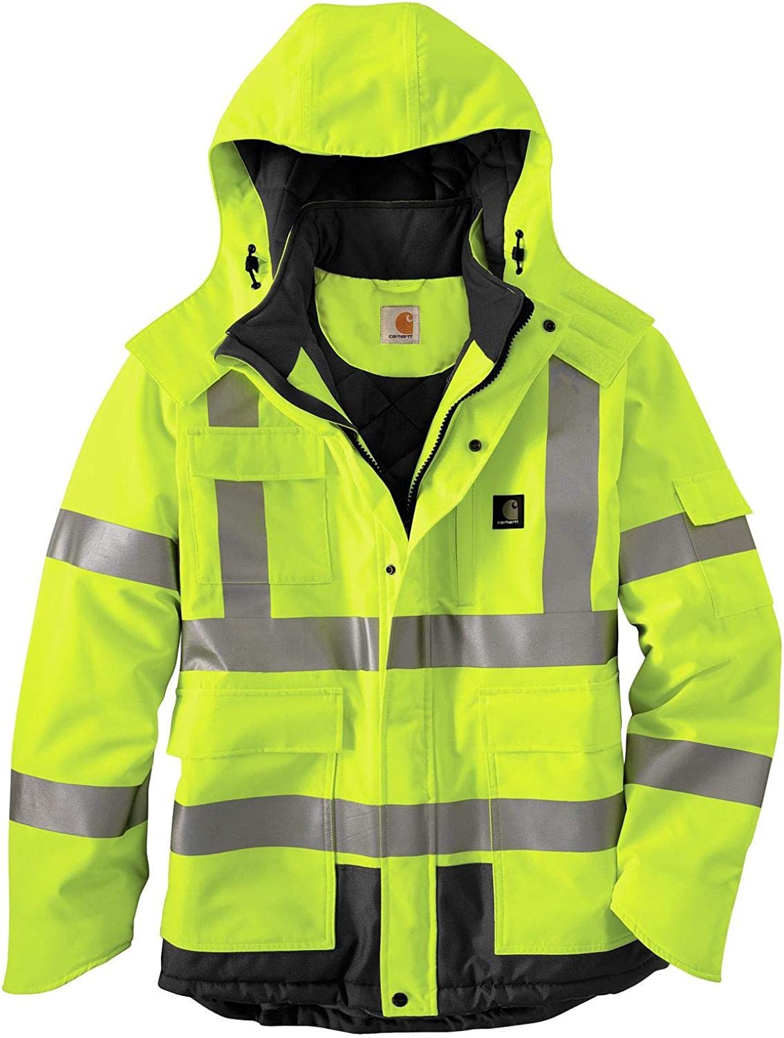  Mens High Visibility Jacket Waterproof with Hood