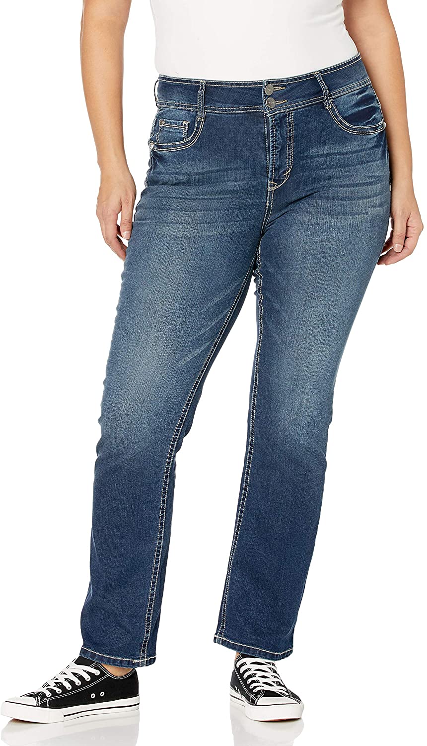 NWT Womens Wall Flower Slim Boot Jeans With A Belt Size 18 Regular 