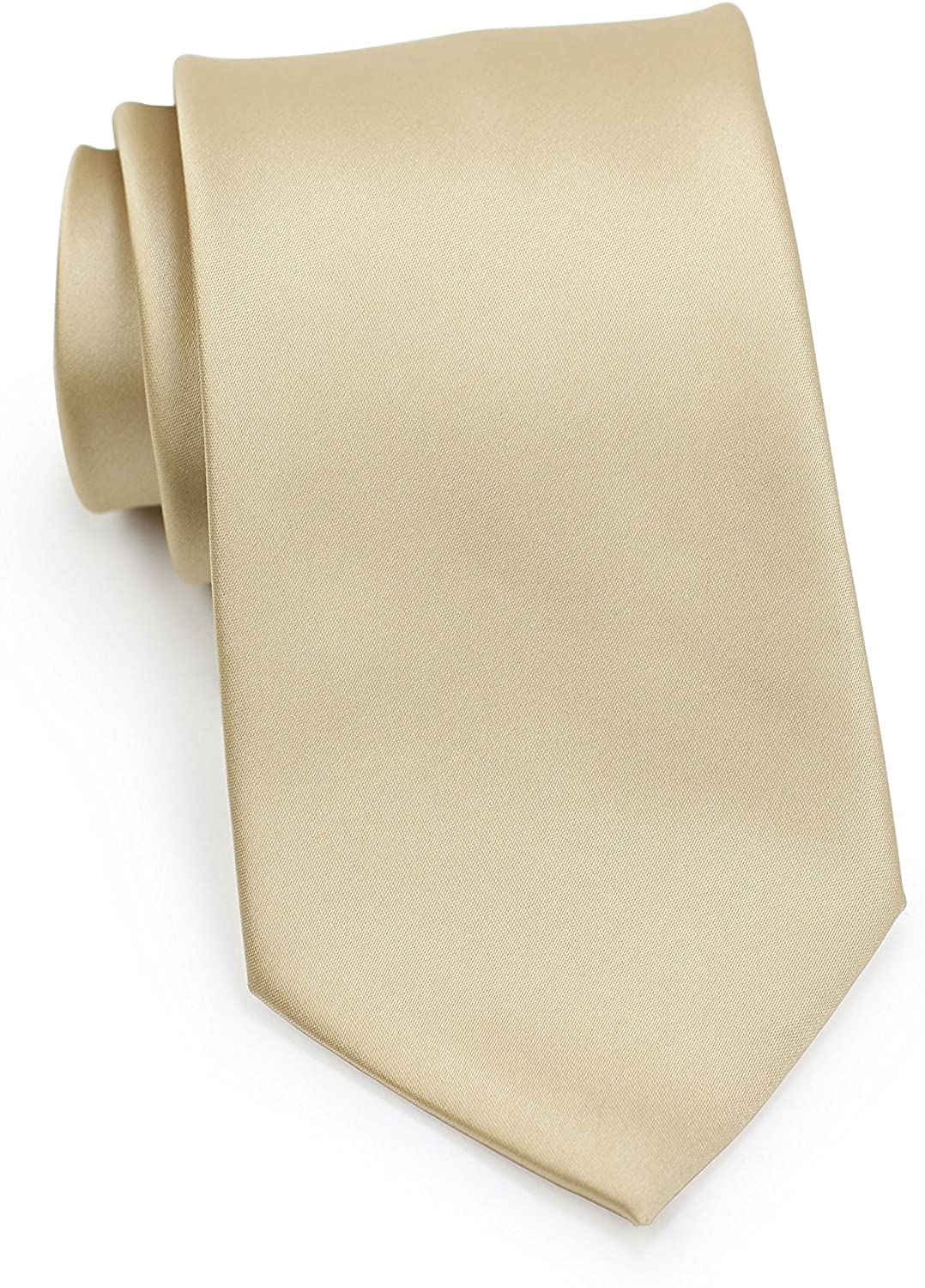 Bows-N-Ties Men's Necktie Solid Color Microfiber Satin Tie 3.25 Inches 