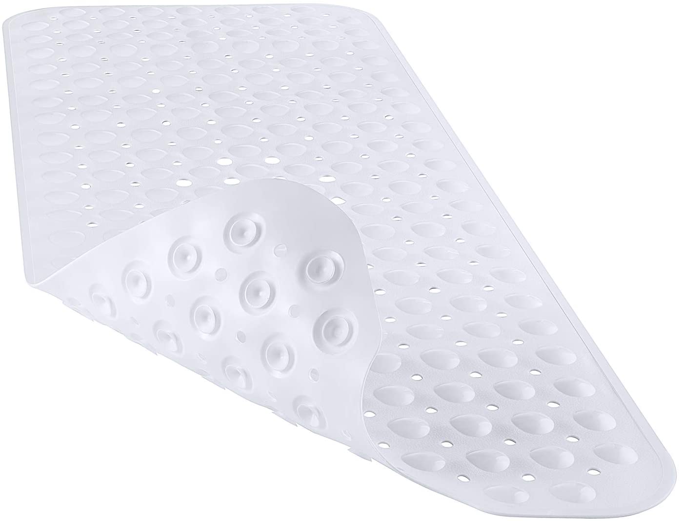 YINENN Bath Tub Shower Mat 40 x 16 Inch Non-Slip and Extra Large Bathtub Mat  with Suction Cups Machine Washable Bathroom Mats with Drain Holes Clear