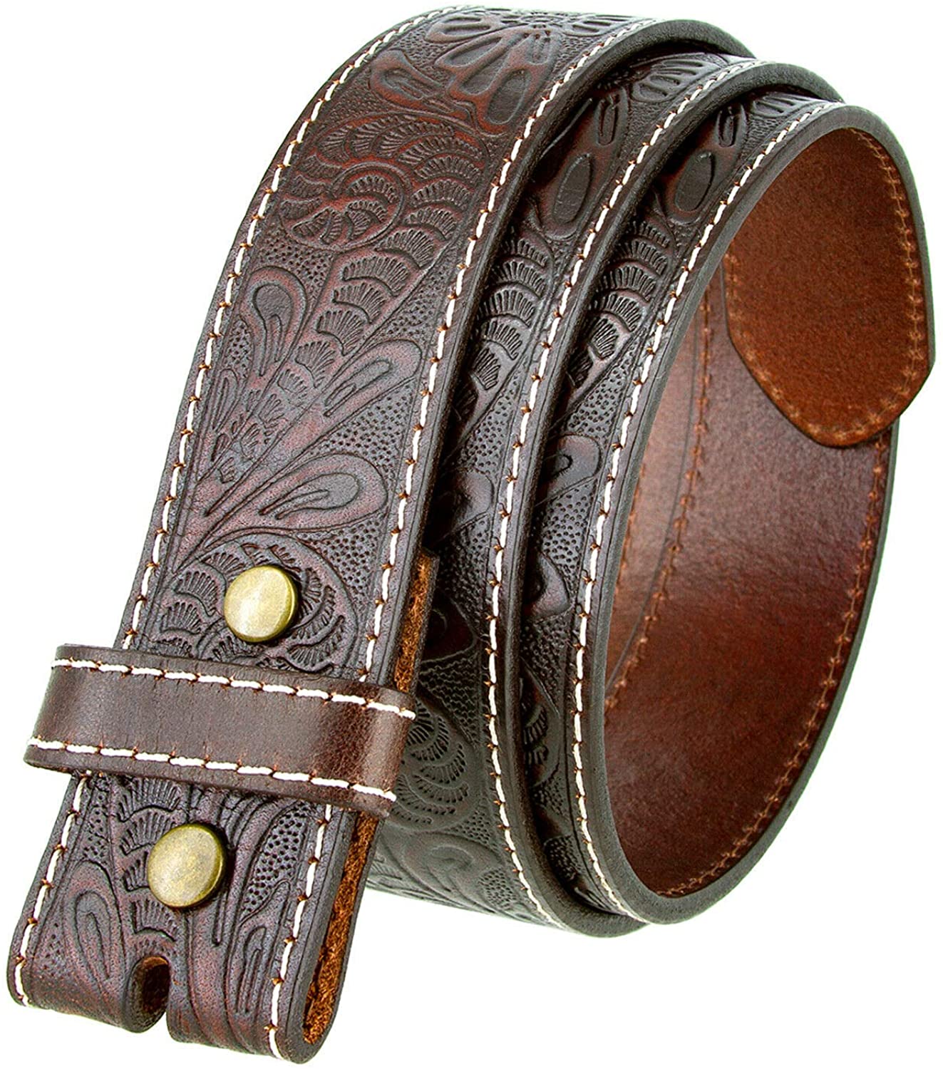 Multi-Style Options Genuine Full Grain Western Engraved Tooled Leather Belt Strap or Belt 1-1/2 Wide