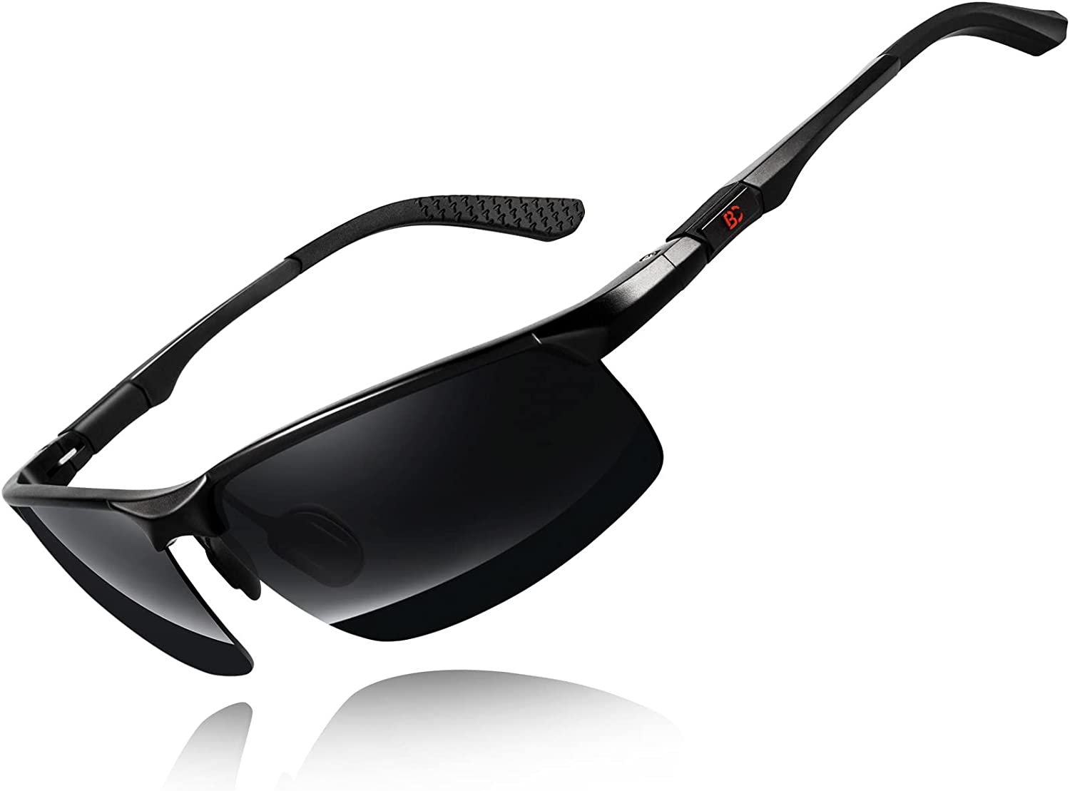 BIRCEN Mens Polarized Carbon Fiber Sunglasses UV Protection Sports Fishing  Drivi