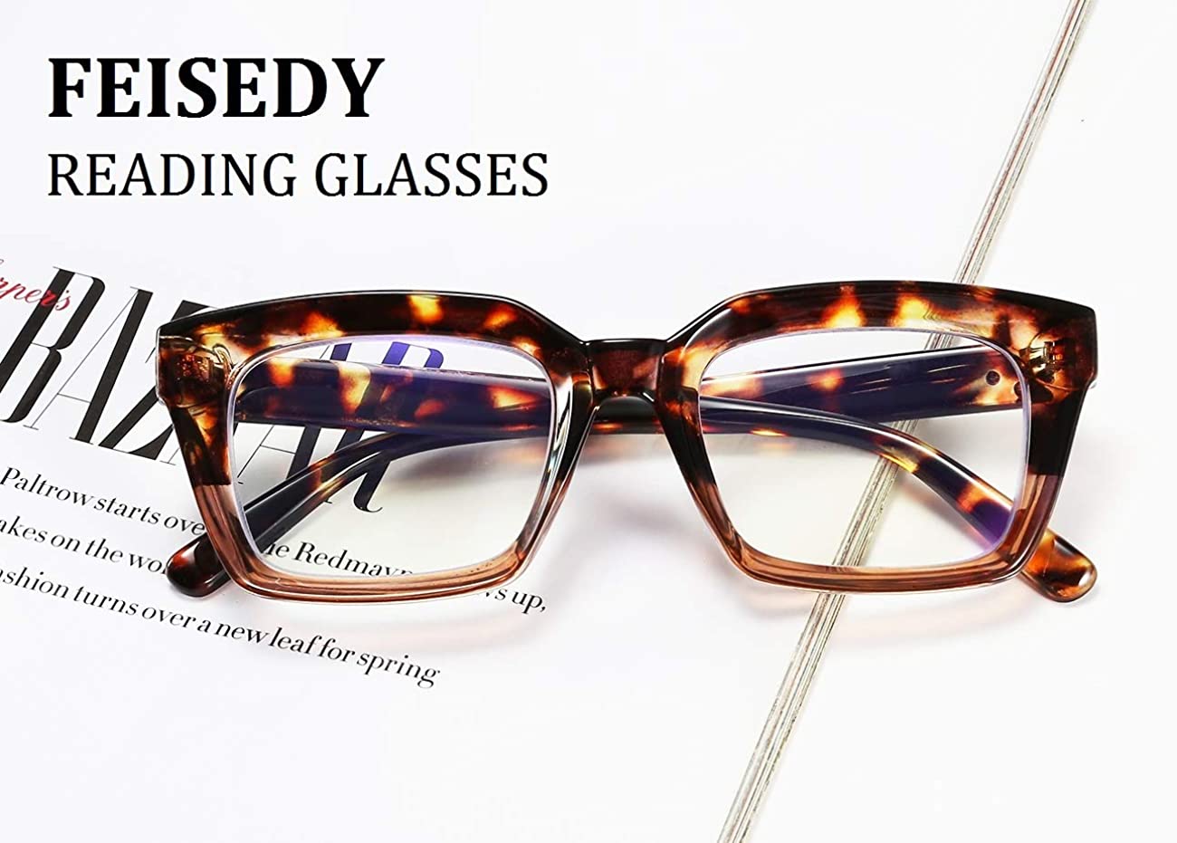 Feisedy Retro Square Blue Light Blocking Reading Glasses Anti Glare Digital Eyes Ebay