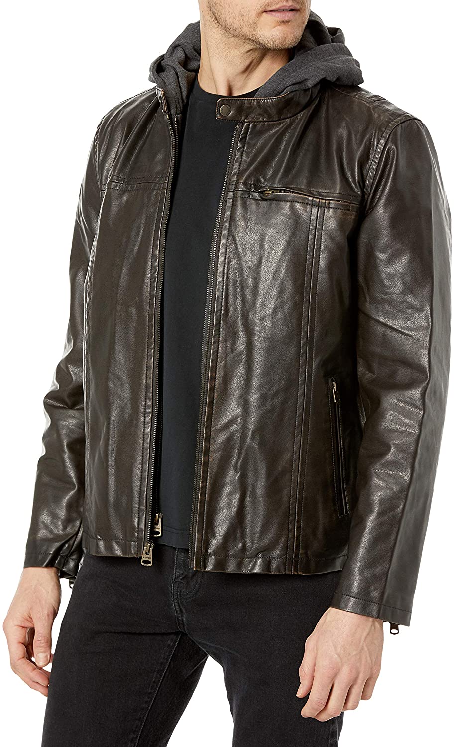 levi's faux leather racer jacket