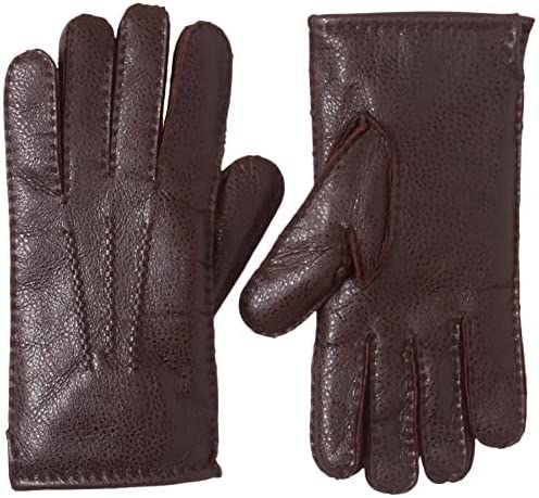 Chloé Marcie Gloves Women's Brown Size M 100% Lambskin