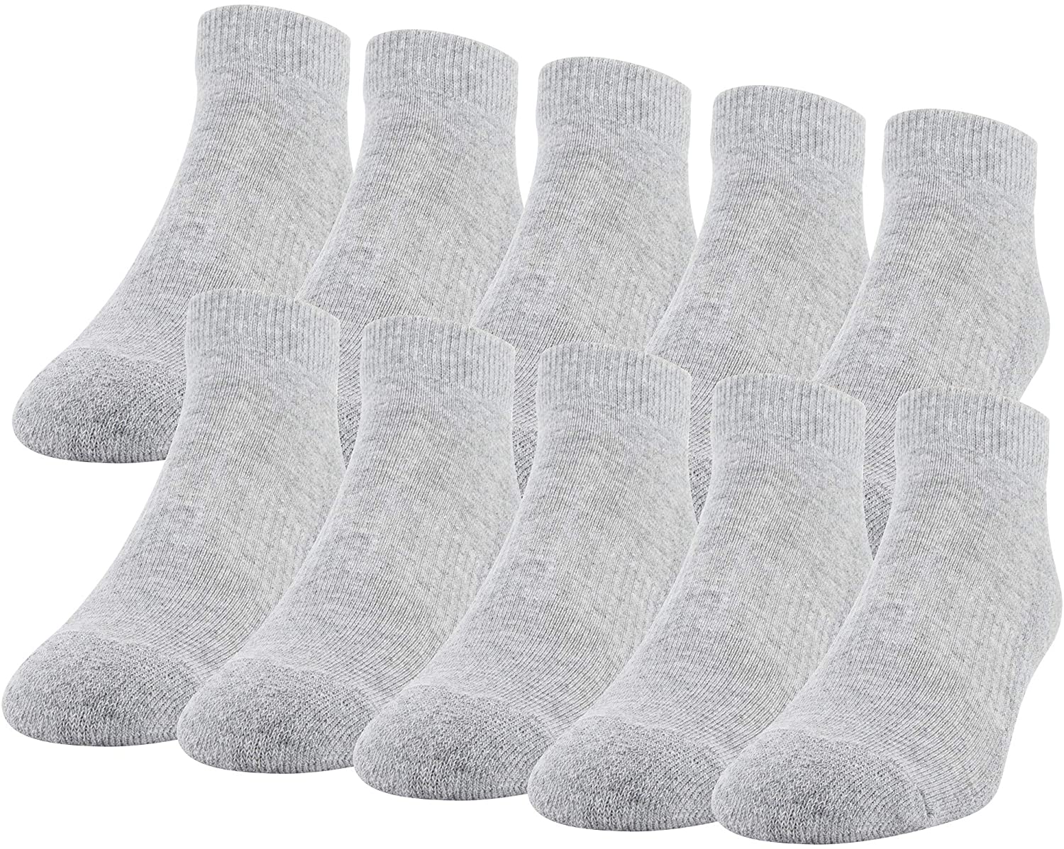 Gildan men's crew socks 10 2025 pair pack black size 12-15