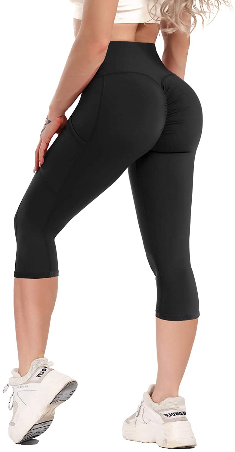 Women's Capri Leggings Mesh Patchwork Tummy Control Butt Lift Yoga Fitness  Gym Workout Capri Leggings Bottoms Black Mesh Spandex Sports Activewear  Stretchy Skinny 2024 - $7.49