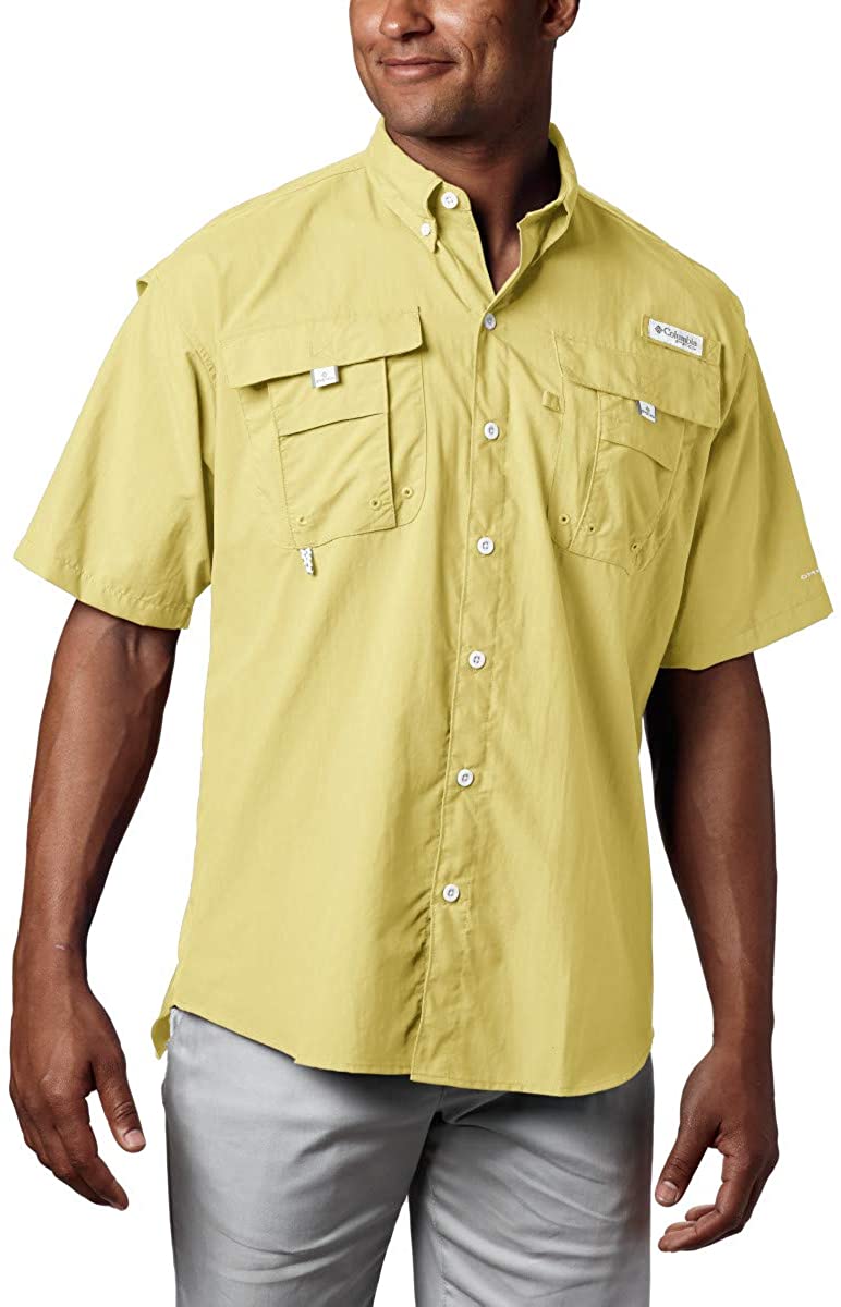 Columbia Men's Bahama II UPF 30 Short Sleeve PFG Fishing Shirt, Fossil, X- Large : Buy Online at Best Price in KSA - Souq is now : Fashion