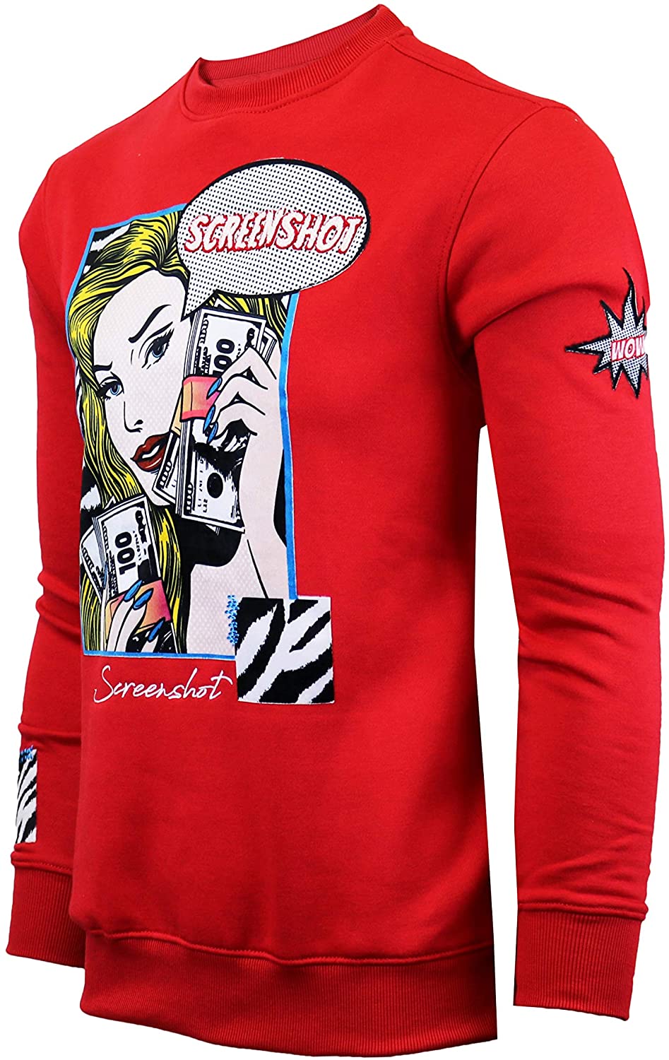 Screenshotbrand Mens Urban Hip Hop Premium Fleece - Pullover Activewear  Street F | eBay