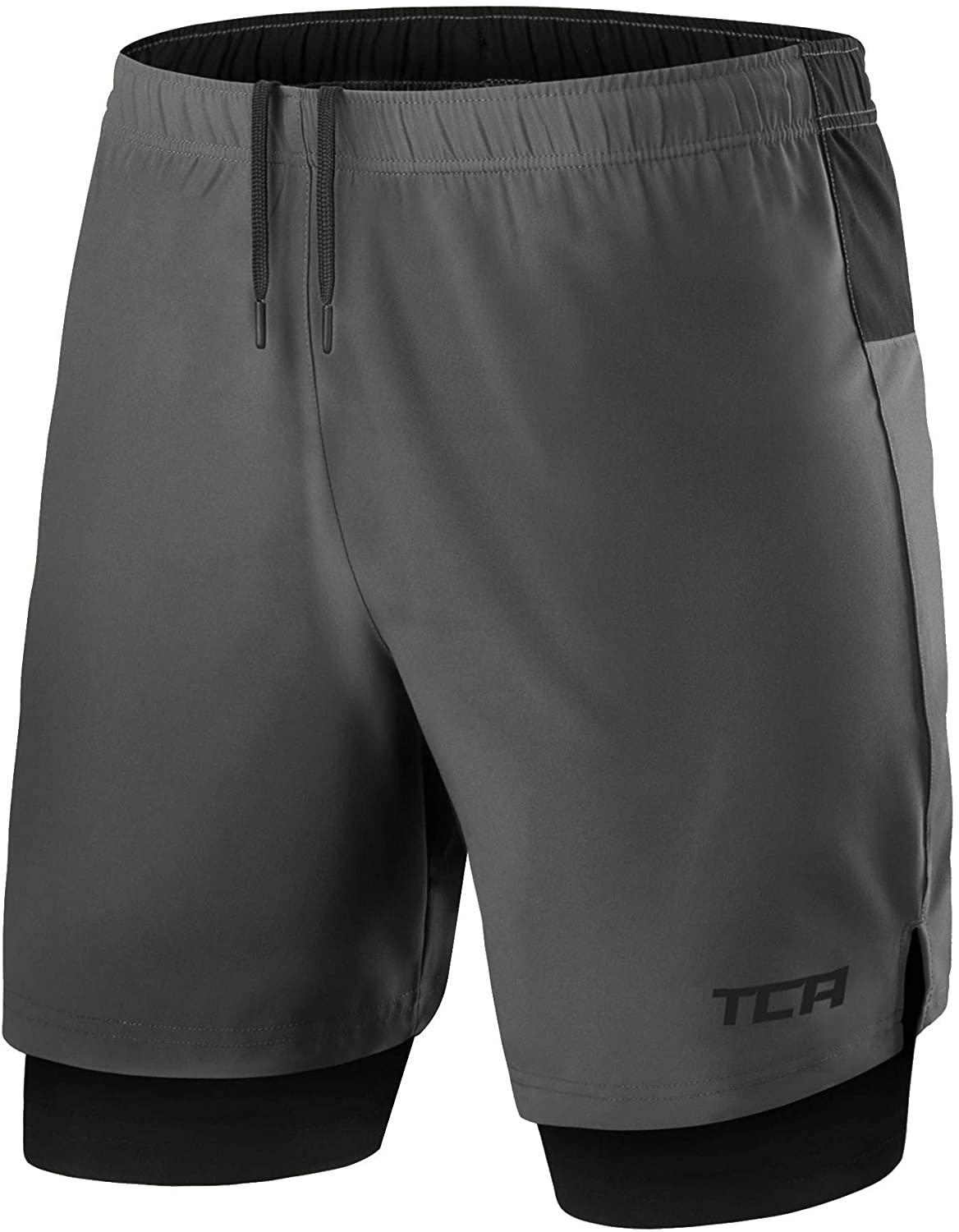 TCA Men's Ultra 2 in 1 Running/Gym Shorts with Zipped Pocket