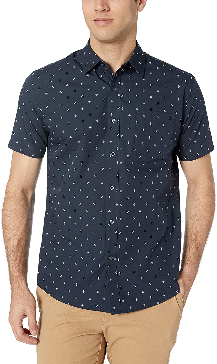 Men's Regular-fit Short-Sleeve Print Shirt | eBay