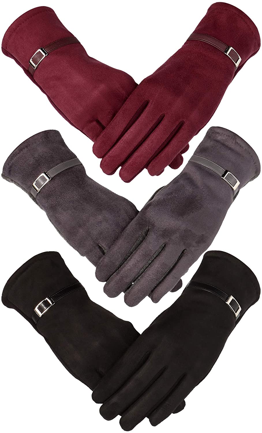 Art Painting glove Accessoires Handschoenen & wanten Winterhandschoenen Winter Gloves for Women Classic Art Printed with Warm Fleece Lining Touchscreen Gloves 