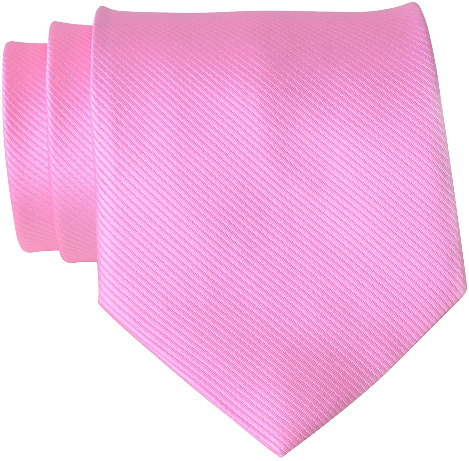 QBSM Mens Solid Polyester Textile Neckties Pure Color Neck Ties