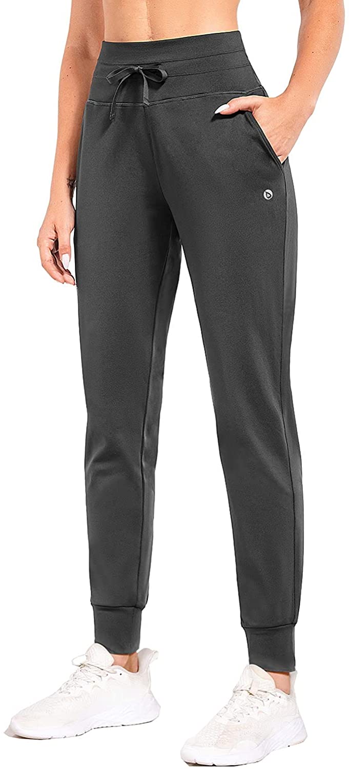 BALEAF Women's Fleece Lined Pants Water Resistant Sweatpants High Waisted  Therma