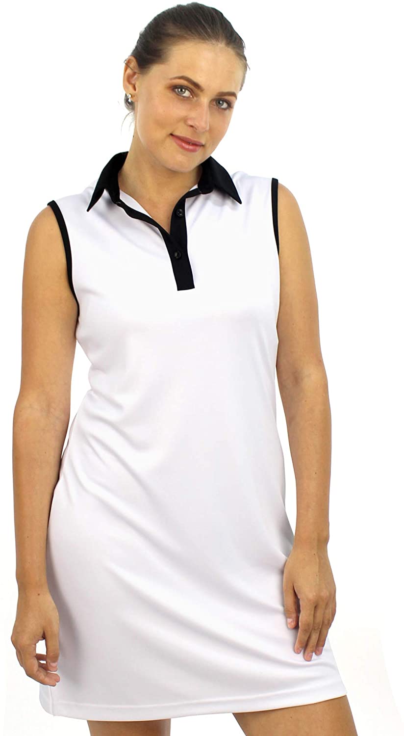 Size XS-2XL SAVALINO Women’s Casual Polo Sports Dress 