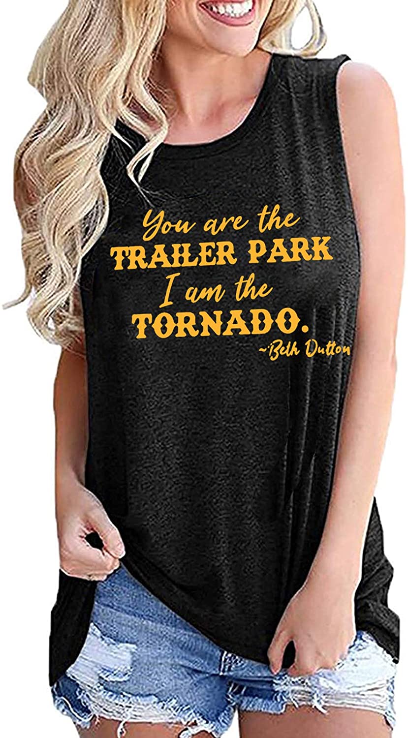 Beth Dutton Tank Tops for Women Vintage Funny Summer Casual Muscle T-Shirt  Retro | eBay