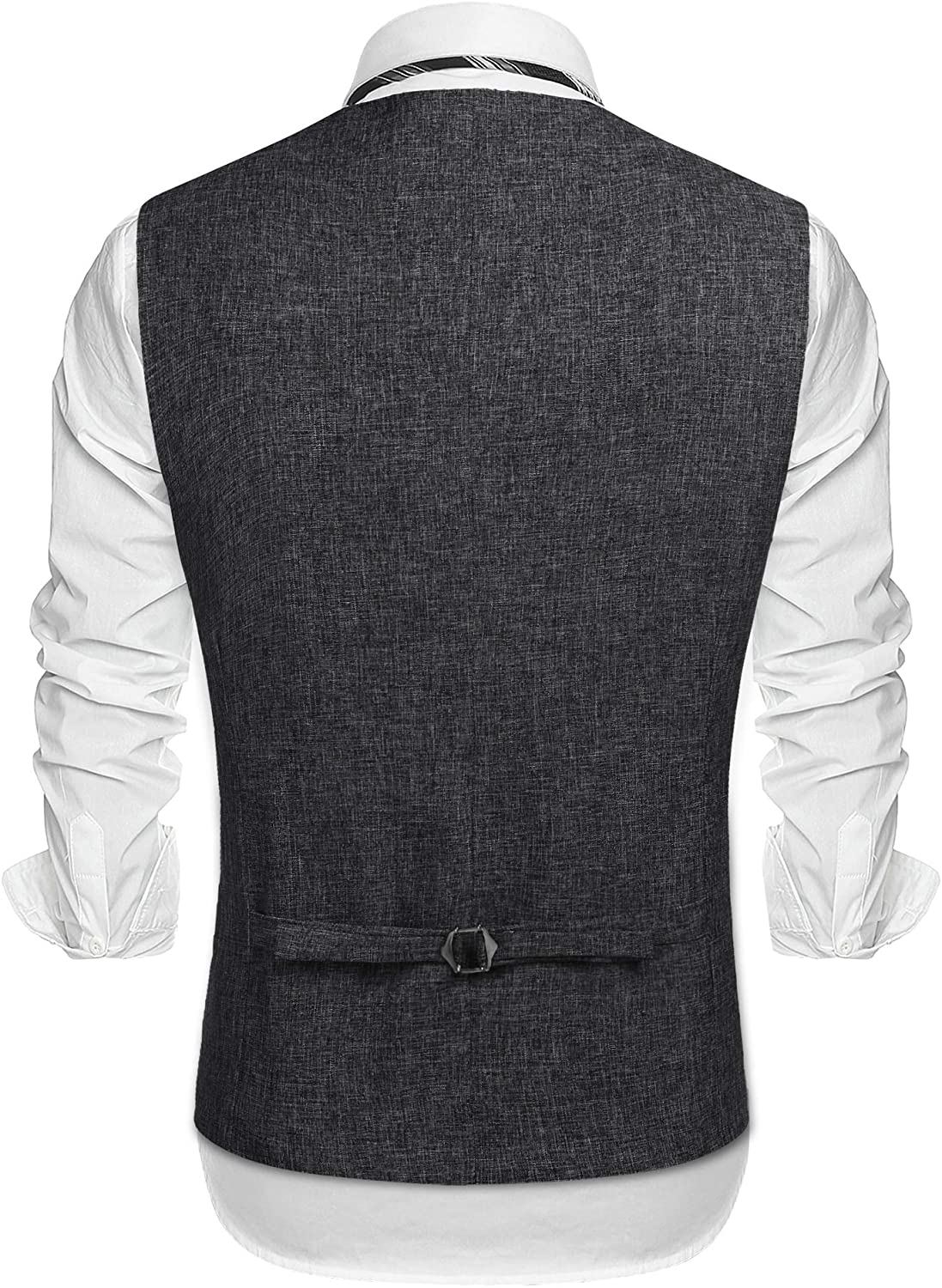 COOFANDY Men's Casual Business Vests Lightweight Waistcoat Slim Fit ...