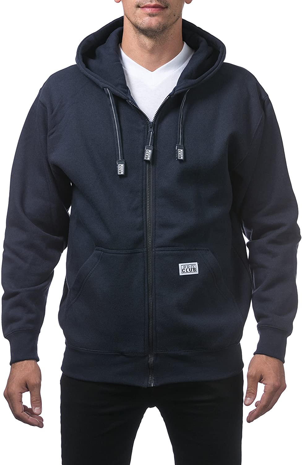 Pro Club Men's Heavyweight Full Zip Fleece Hoodie, Small, Heather Gray :  : Clothing, Shoes & Accessories