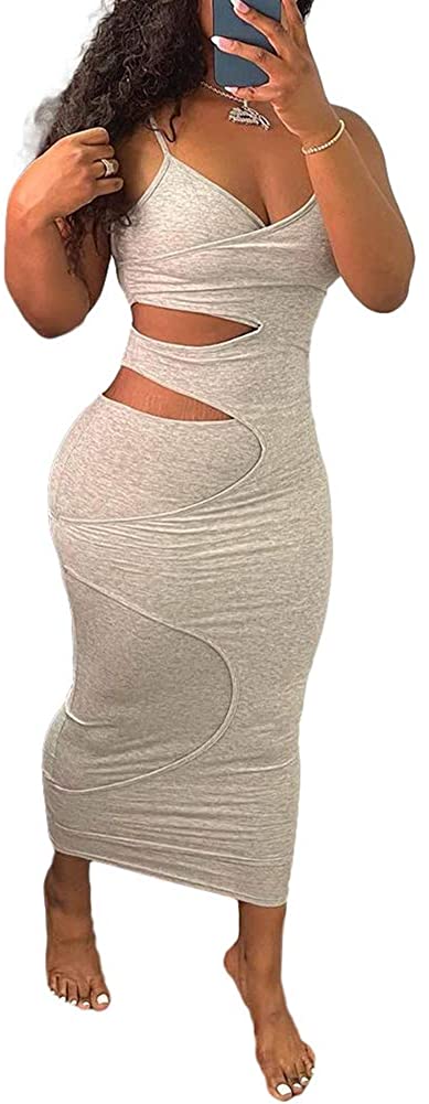 Women's Casual Bodycon Dress Half Sleeve Pencil Midi Party Clubwear Plus Size