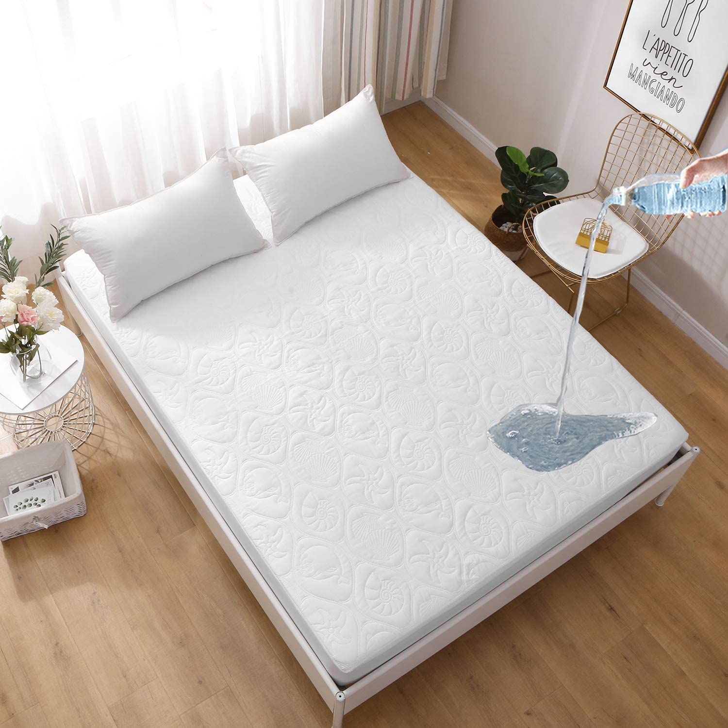 twin xl waterproof mattress pad