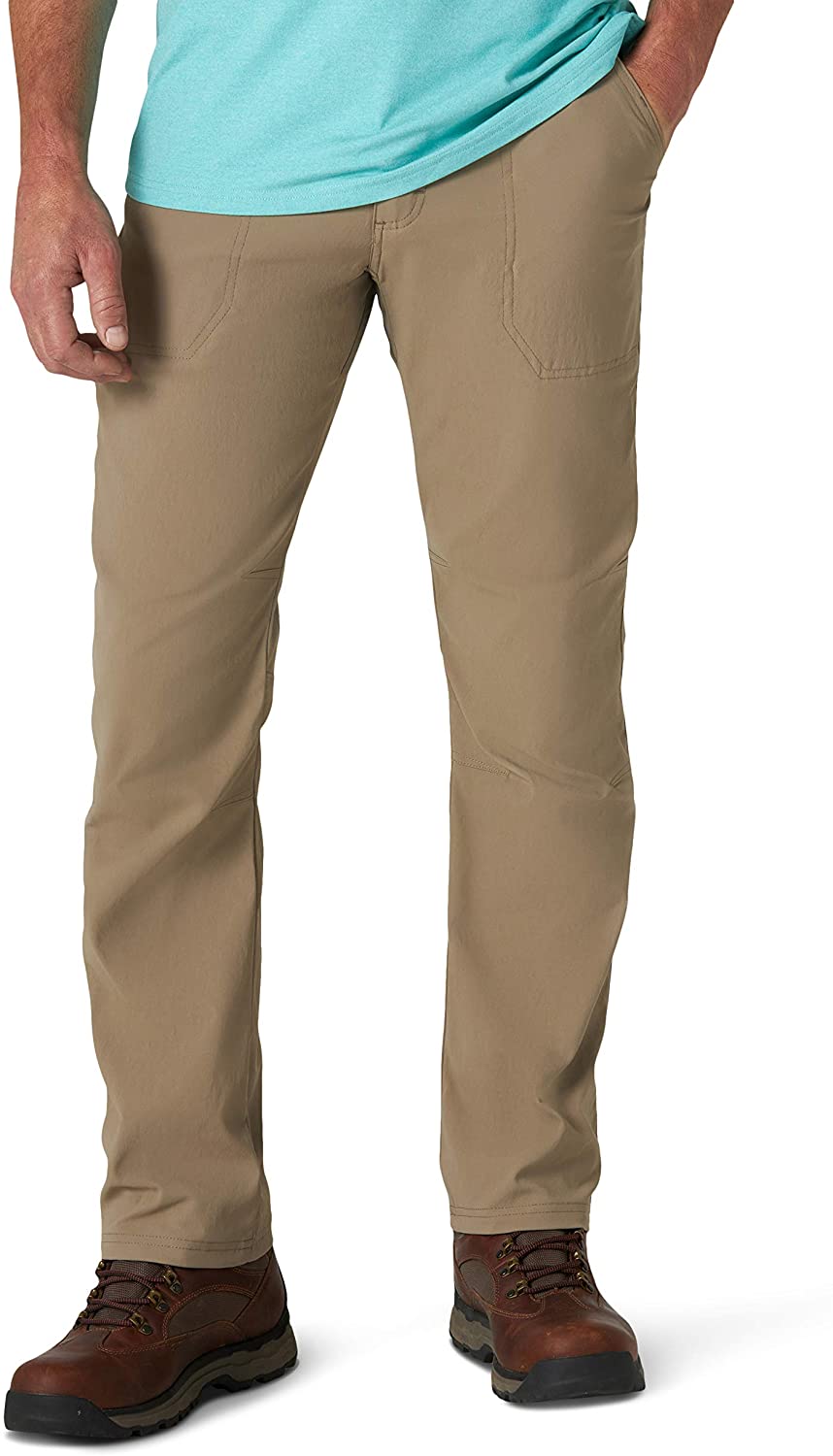 wrangler men's straight 5 pocket stretch twill pant