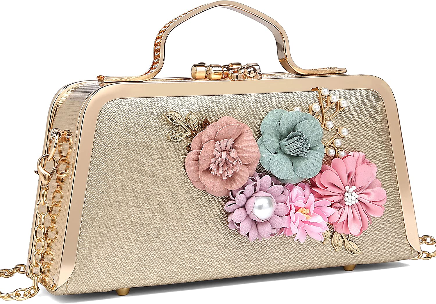 Bags & Purses Handbags Clutches & Evening Bags floral canvas sleeve "Peace & Love" Kit 