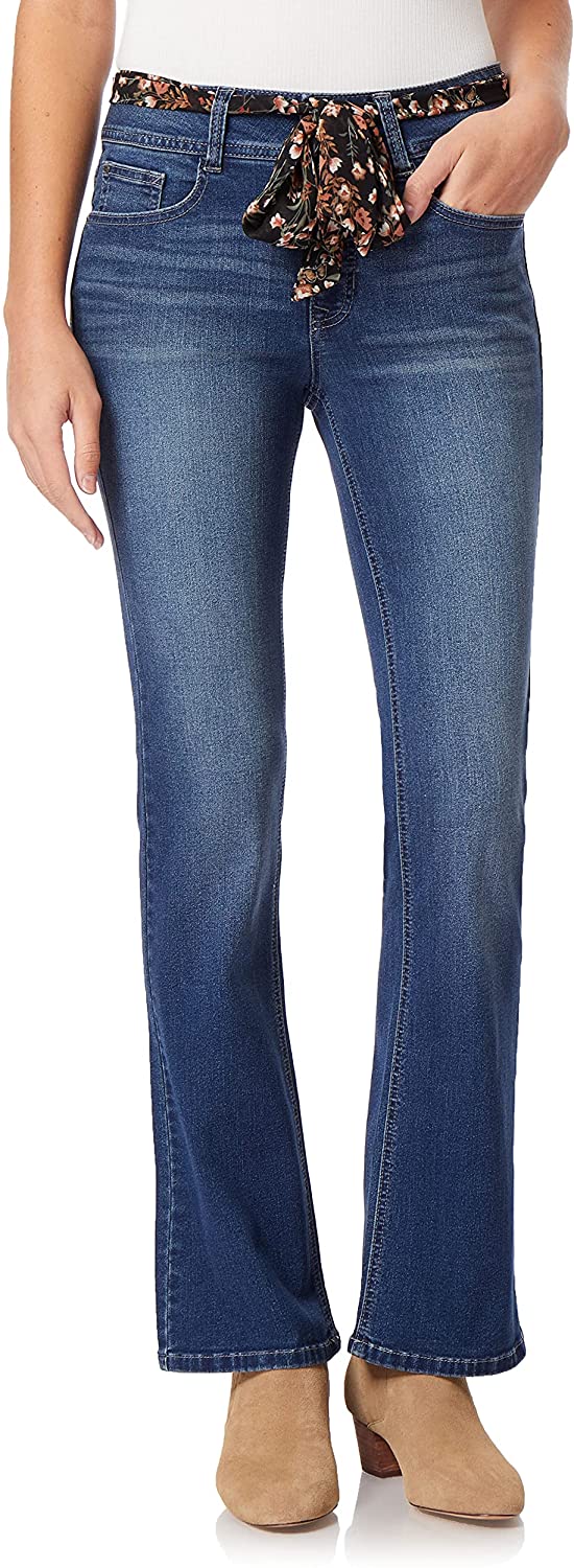 Angels Forever Young Women's Curvy Bootcut Jeans 