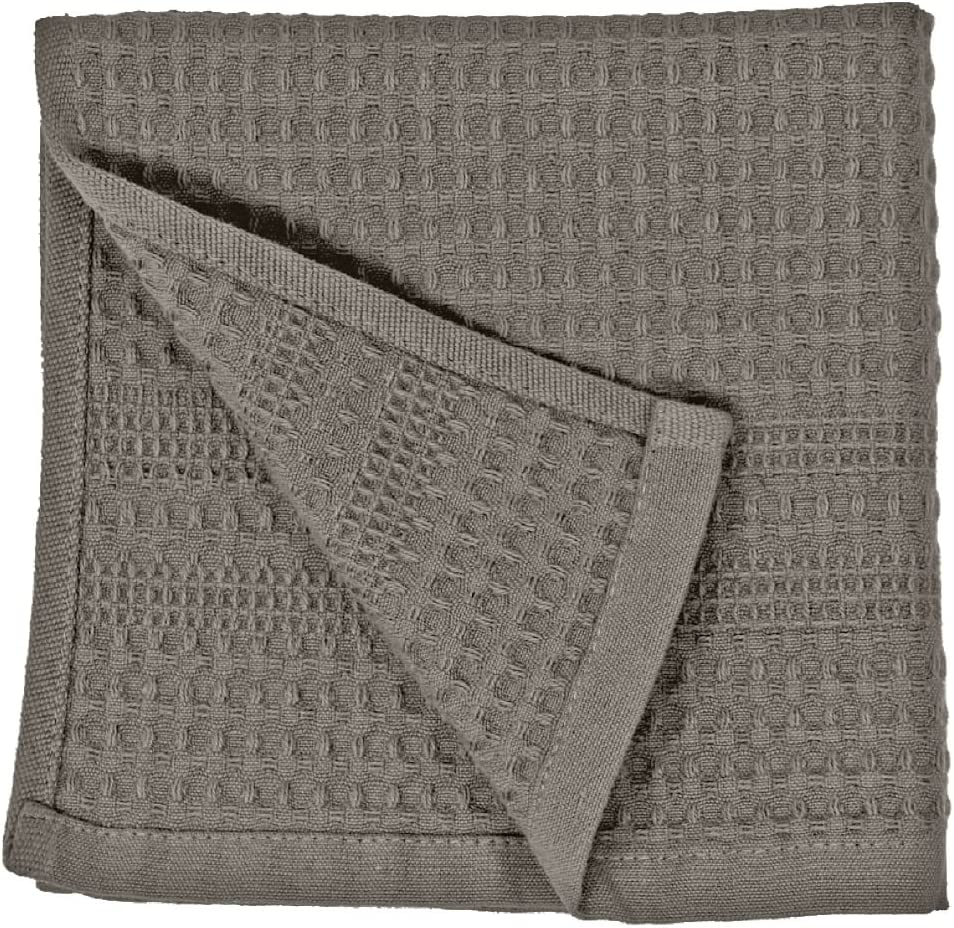 Gilden Tree Waffle Towel Quick Dry Thin Exfoliating Washcloths for Face Body Classic Style (White)