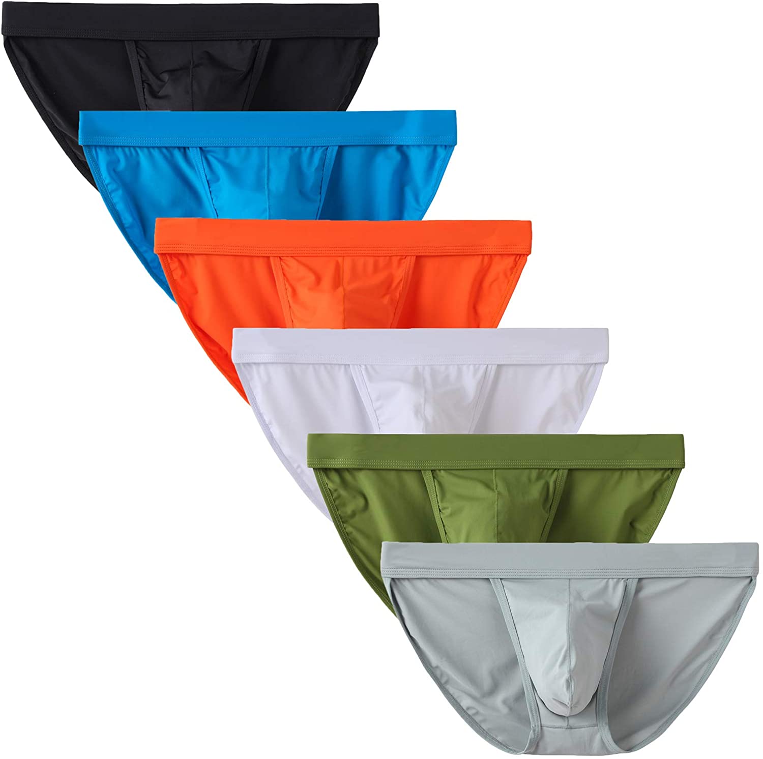 YuKaiChen Men's Briefs Seamless Underwear Low Rise Bikini Bulge Enhancing