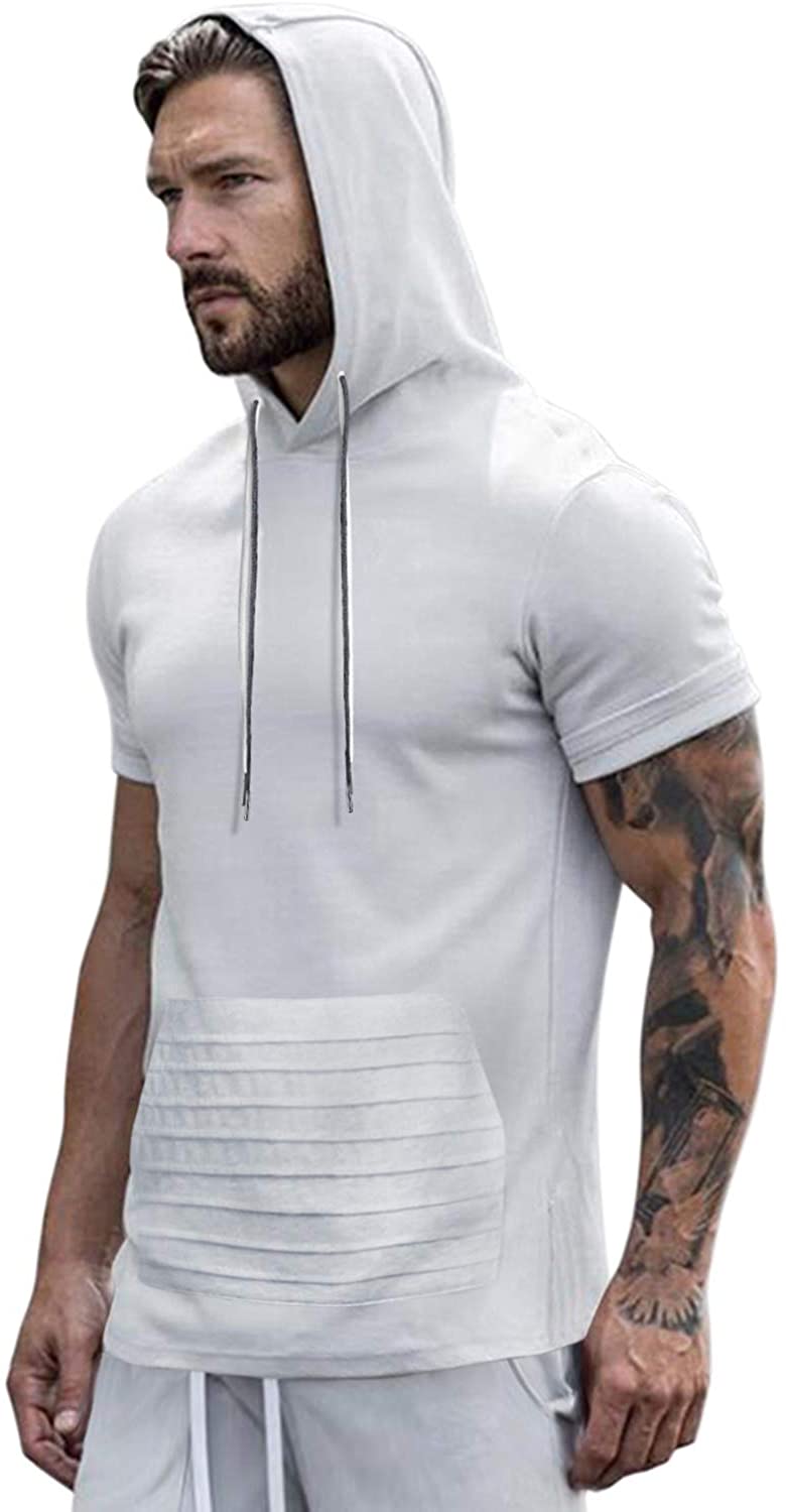 COOFANDY Men's Workout Hoodie Gym Sport Sweatshirt Athletic Pullover Casual Fashion Hooded with Pocket 