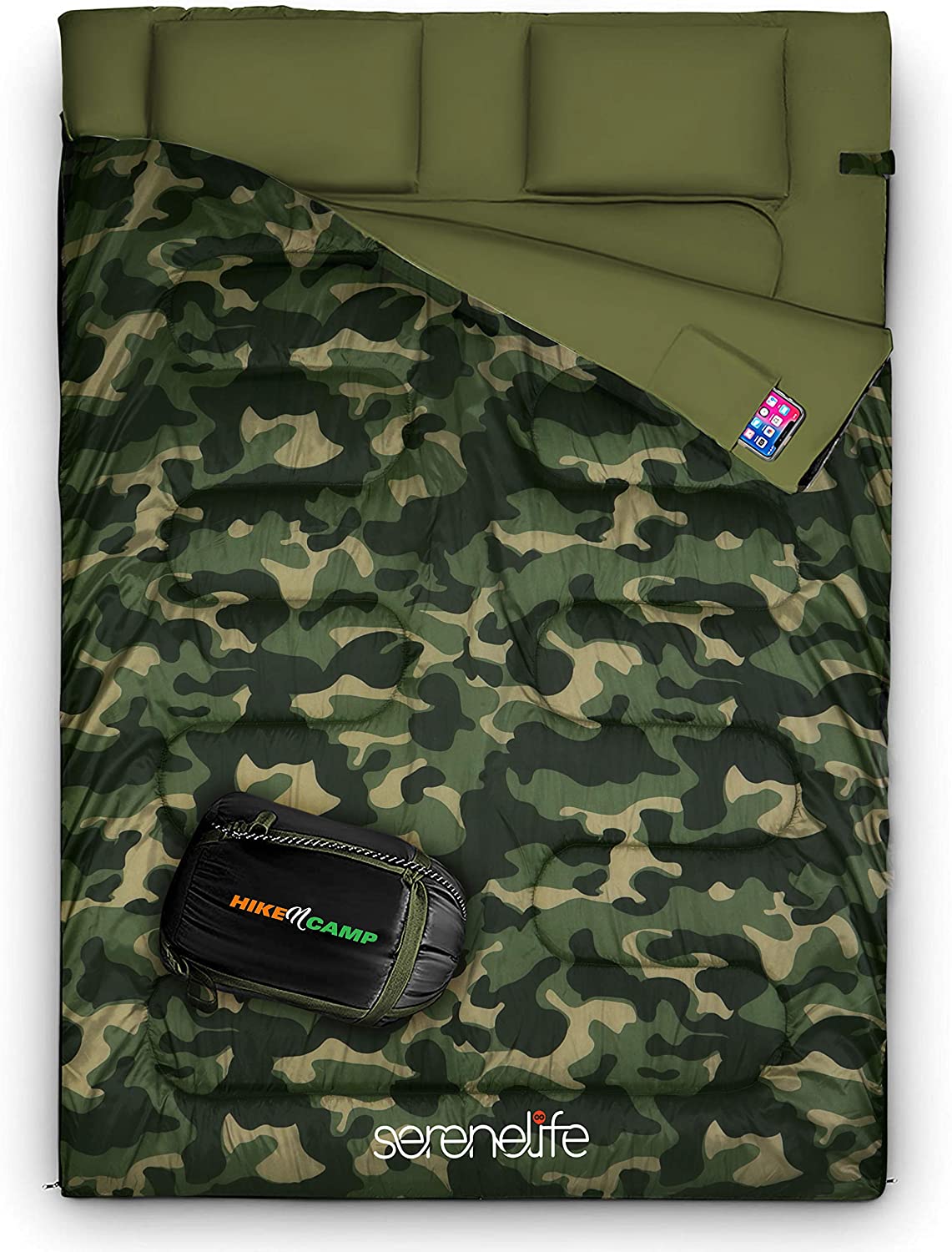 Double Sleeping Bag for Adults/Teens Backpacking Sleeping Bag Camping Gear