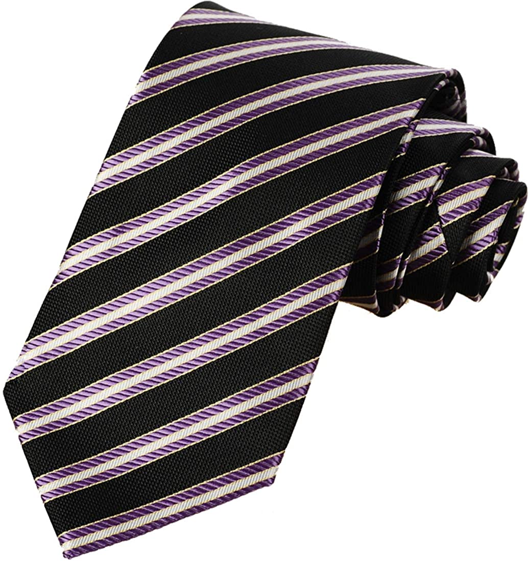 KissTies Mens Necktie Classic Stripe Ties For Men
