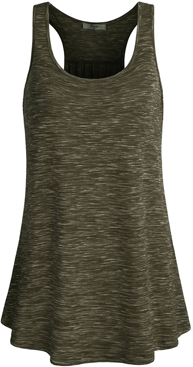  Cestyle Tank Top for Women with Built in Bra, Summer