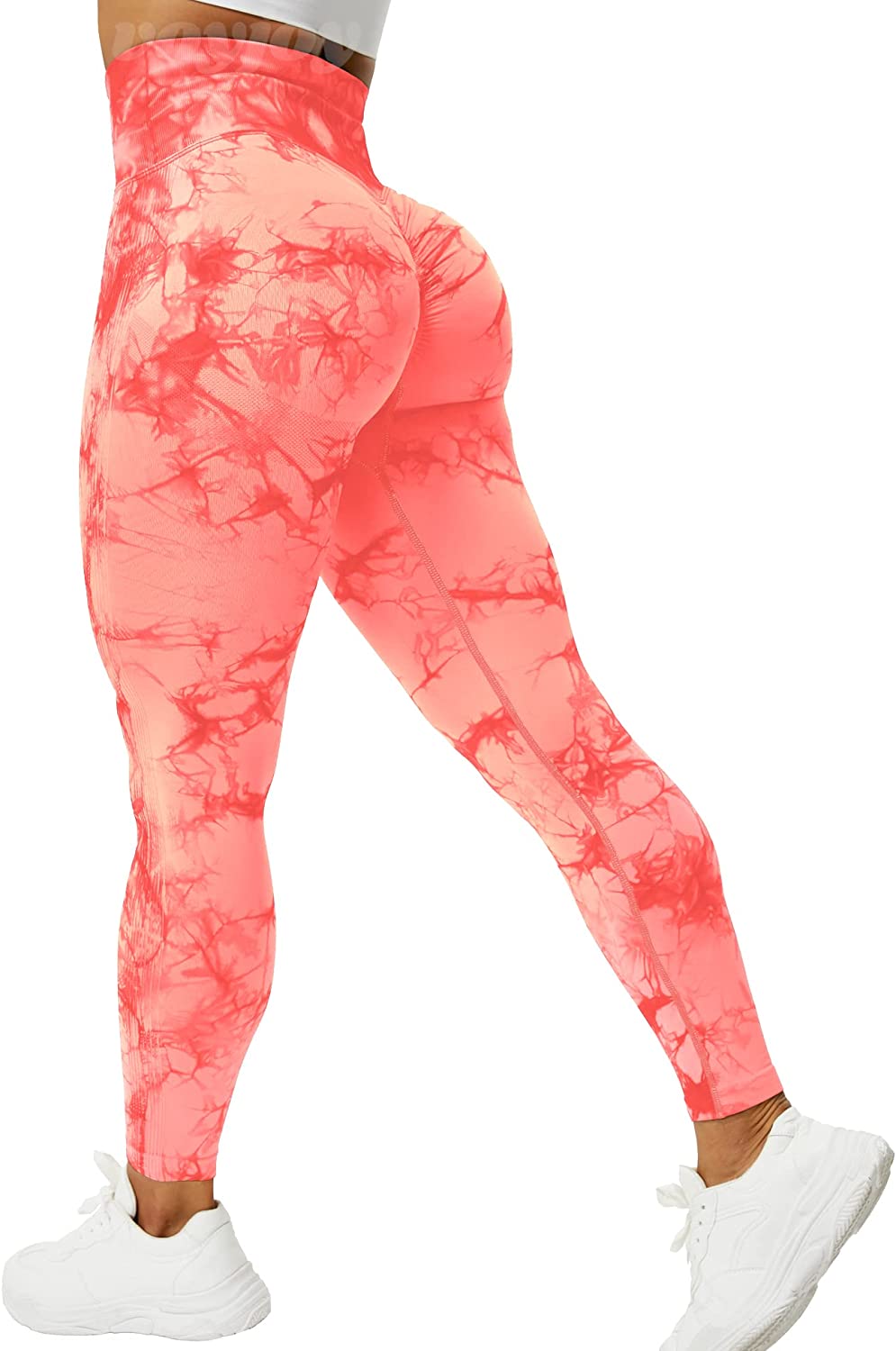 Buy VOYJOY Tie Dye Seamless Leggings for Women High Waist Yoga