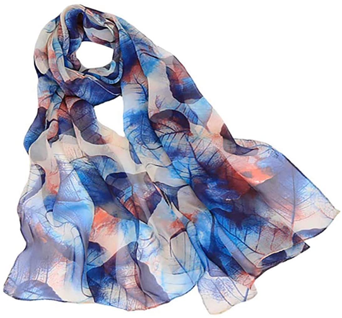 Acotavie Scarfs for Women Lightweight Fashion Scarves Print Floral Pattern  Scarf Shawl Wraps (A02) at  Women's Clothing store