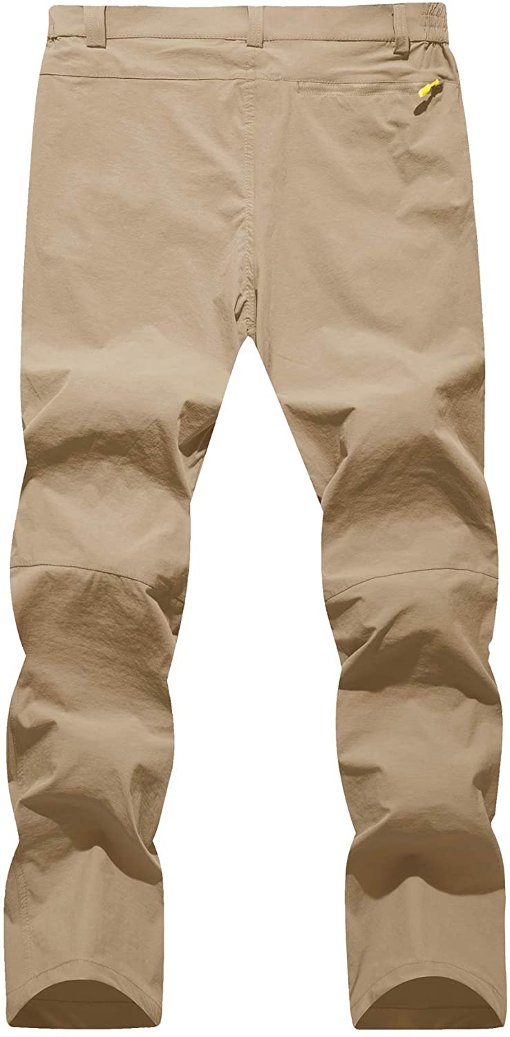 TACVASEN Men's Hiking Pants Quick Dry Reinforced Knees Water-Resistant ...