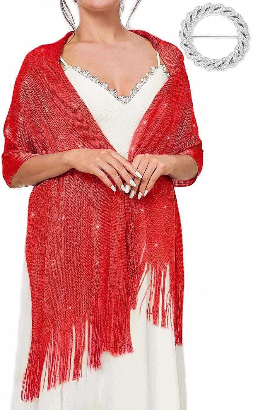 EASEDAILY Women's Shawls and Wraps for Evening Dresses Wedding