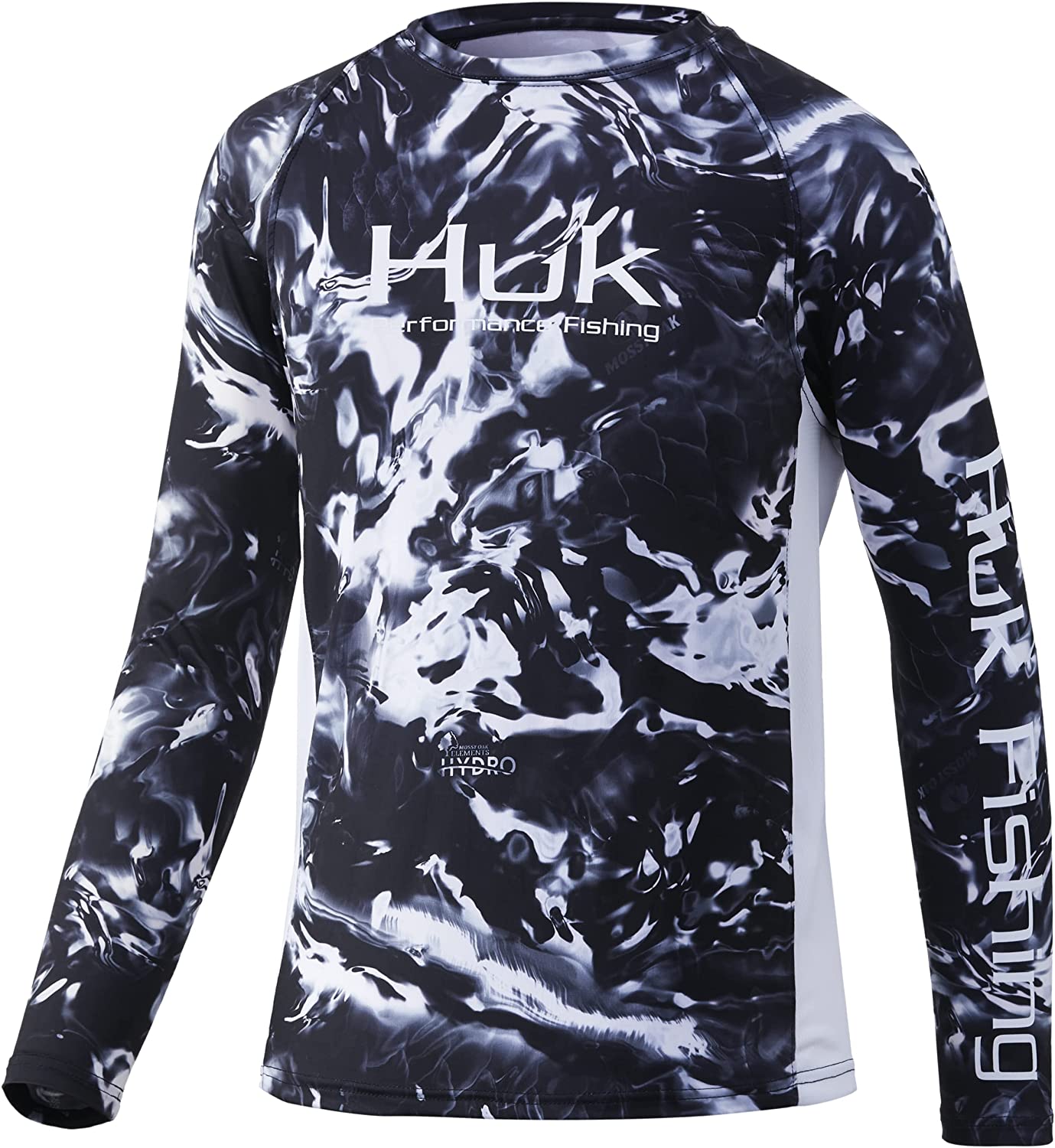 Kids Long Sleeve Performance Fishing Shirt with HUK Unisex-Child Pursuit Camo Vented 30 UPF Sun Protection