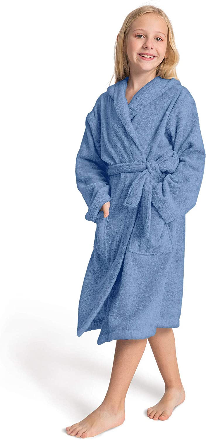 thumbnail 10  - SIORO Cover-Ups for Kids Girls Hooded Terry Cotton Cover-Up Boys Bath Cover-Up L