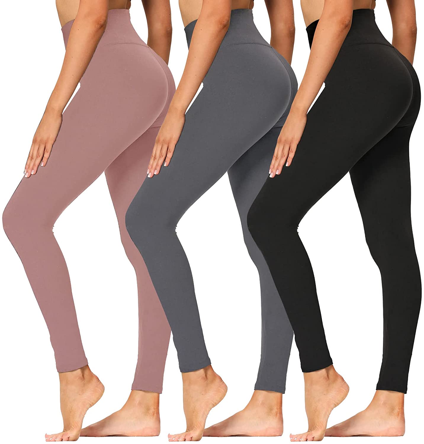 SYRINX High Waisted Leggings for Women - Soft Athletic Tummy Control Pants  for Running Cycling Yoga Workout (Black, XX-Large) : : Clothing,  Shoes & Accessories