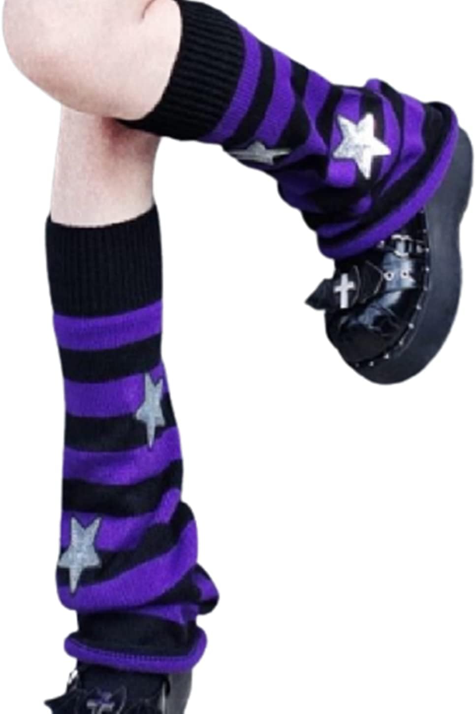 SmilePunk kawaii Winter Leg Warmers Knitted Cute Subculture Half