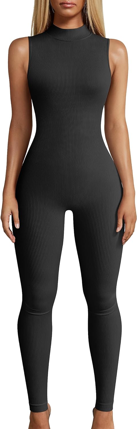  OQQ Womens Yoga Workout Ribbed Square Neck