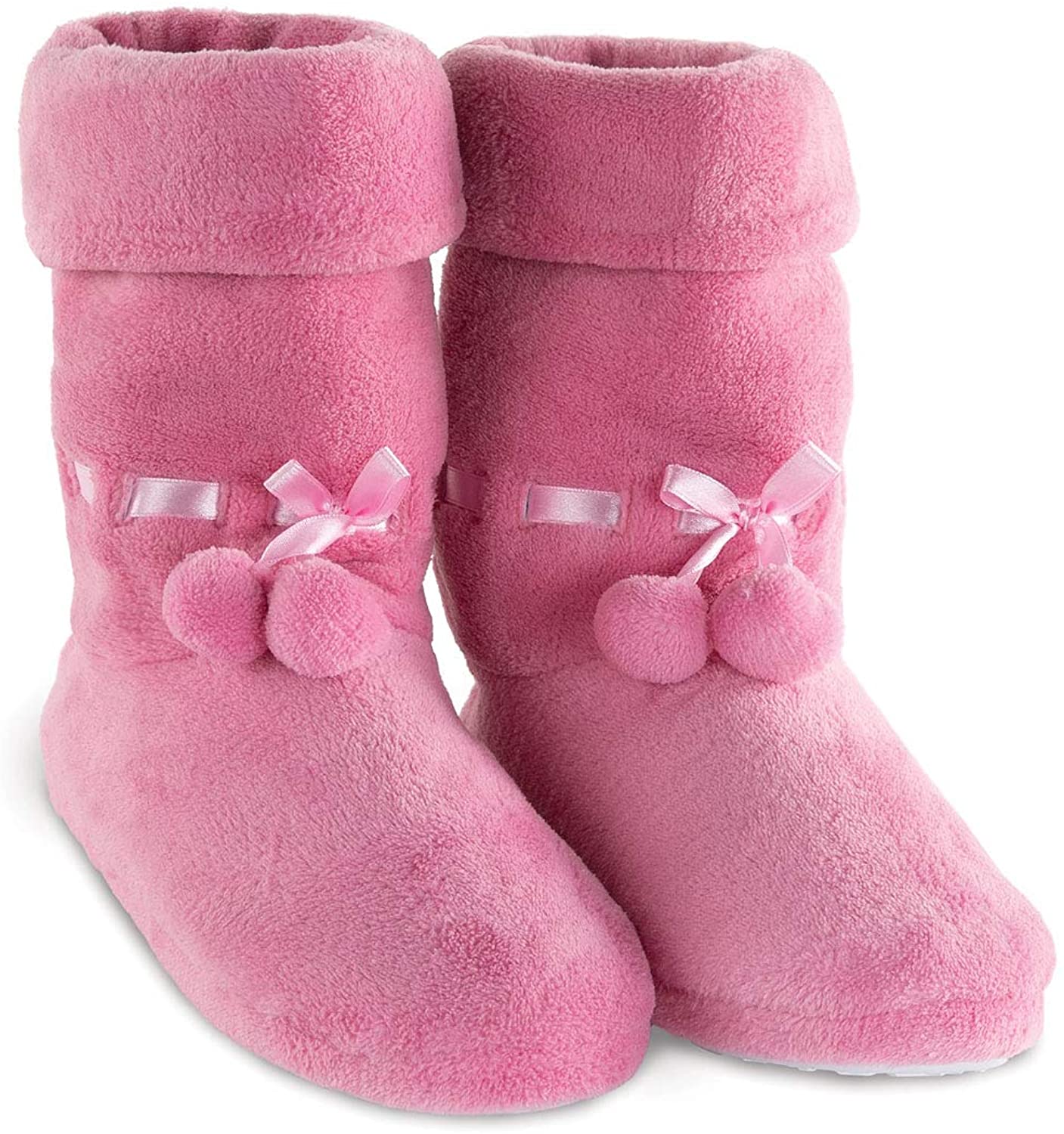 PajamaGram Fleece Slippers for Women - Slipper Boots for Women